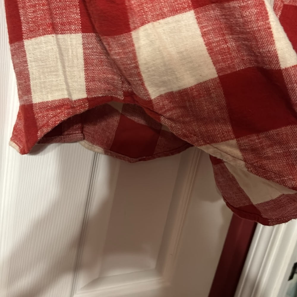 Time and Tru Red Plaid Shirt with hood size small (4-6) - Picture 5 of 7